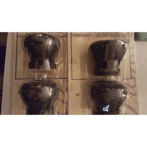 Premier 1 1/4 heavy black curtain finials